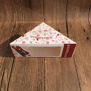 Scatole di carta per dolci Set chiaro triangolo grande per piccole imprese di lusso regalo di nozze quadrato in latta Bento uovo scatola completa per il trucco
