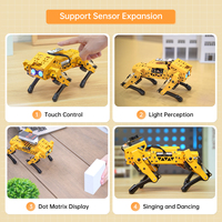 Controlador Hiwonder MechDog Pro ESP32 de código abierto AI Robot Dog con brazo Robot programación robótica Kis para educación escolar