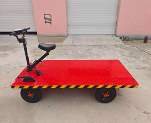 Carretilla Eléctrica de Plataforma Plana para Transporte de Carga en Almacén - Product Image 5