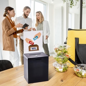 กล่องรับข้อเสนอแ<span class=keywords><strong>น</strong></span>ะอะคริลิคข<span class=keywords><strong>น</strong></span>าดใหญ่ พร้อมกุญแจล็อคและที่ใส่ป้าย สำหรับการลงคะแ<span class=keywords><strong>น</strong></span><span class=keywords><strong>น</strong></span> การบริจาค การเก็บสะสมการ์ด แสดงผล แสดงความคิดเห็<span class=keywords><strong>น</strong></span> - Product Image 4