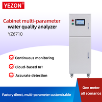Analyseur de qualité de l'eau Yezon YZ6710 4-20ma RS485 multiparamètres avec stockage local et cloud via Internet, pH, ORP, conductivité, TDS, DO