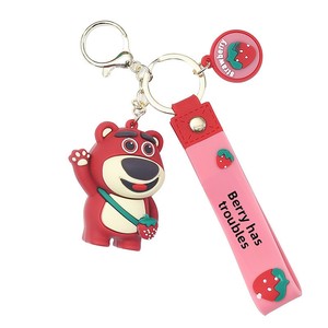 Ensemble de porte-clés de personnages de dessins animés, figurines 3D mignonnes <span class=keywords><strong>avec</strong></span> dragonne, breloques multicolores pour sacs pour adolescents - Product Image 5