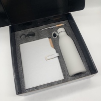 Ensemble Cadeau Promotionnel Multi-Styles en Gros Prêt à Expédier : Carnet en PU, Stylo, Porte-clés, Bouteille Isotherme pour Cadeaux d'Entreprise