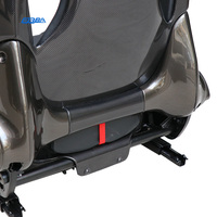 Siège de voiture de course en fibre de carbone sèche OEM pour Ferrari F430 Coupé Spider Scuderia, cuir Nappa, broderie LOGO