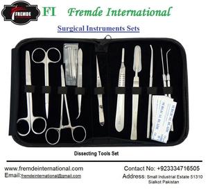 Kit de dissection pour étudiants en médecine certifié CE pour l'anatomie et la biologie manche de couteau scalpel en acier manuel avec 11 lames - Product Image 4