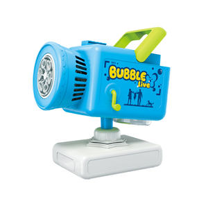 Cámara de Burbujas de Juguete para Niños con Rotación de 360 Grados °   Juguete de Burbujas Automático con <span class=keywords><strong>Base</strong></span> Giratoria, Luces LED y Música, Juguete de Verano para Niños al Aire Libre - Product Image 1