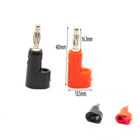 Bouchons bananes empilables sans soudure en forme de lanterne ronde de 4mm avec boîtier ABS
