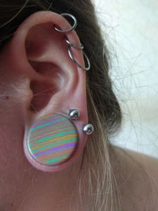 حار بيع العقيق الفيروز الطبيعي العضوي حجر المقابس اللحم الأنفاق مقاييس 6-25 مللي متر الأذن المتوسع نقالات حجر الأذن المقابس - Product Image 4