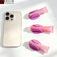 Matériaux d'emballage pour crème pour les mains et les yeux en poudre de rose, sac portable pour téléphone portable, matériau anti-chute facile à transporter
