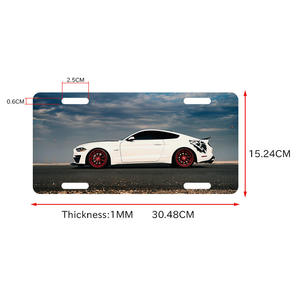 Usine Fabrication En Gros Personnalisé Plat Imprime Personnalité En Aluminium En <span class=keywords><strong>Plastique</strong></span> Blanc Voiture Sublimation Plaques D'<span class=keywords><strong>immatriculation</strong></span> - Product Image 5
