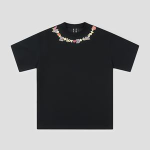 Camiseta de Verano 100% Algodón para Parejas, Estilo Retro de Hong Kong, Corte Holgado, Venta al Por Mayor - Product Image 4