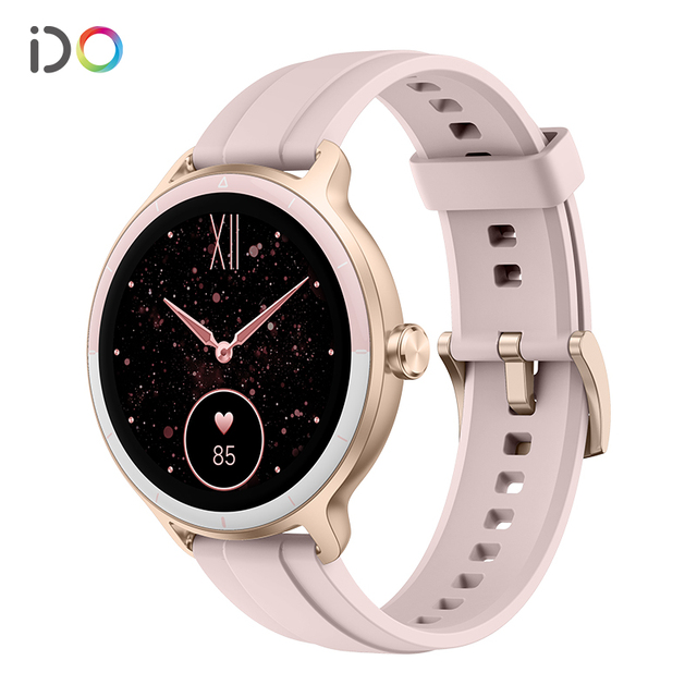 2025 Round Slim 1.27inch TFT Screen BT Call Health Monitor Wristwatch Fitness Tracker IP68 Waterproof Fashion Ladies Smart Watch