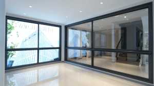 Chất lượng cao nhôm cửa sổ trượt Anodized ngang màn hình muỗi as2047 căn hộ biệt thự Con lăn mù - Product Image 6