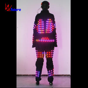 Costume lumineux LED RVB : Spectacles de danse sur scène, tissu rechargeable synchronisé avec la <span class=keywords><strong>musique</strong></span> <span class=keywords><strong>pour</strong></span> les artistes professionnels - Product Image 6