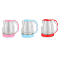 Bouilloire électrique sans fil en verre borosilicate de haute qualité 1,6-2,0 L, 1500 W, maintien au chaud, arrêt automatique, protection contre l'ébullition à sec, pour la maison et la cuisine