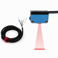 Sensor Fotoelektrik BGS Bar 1mm Spot 5-100mm dengan Supresi Latar Belakang Reflektif Difus, Saklar Optik IP67 untuk Komponen Kecil