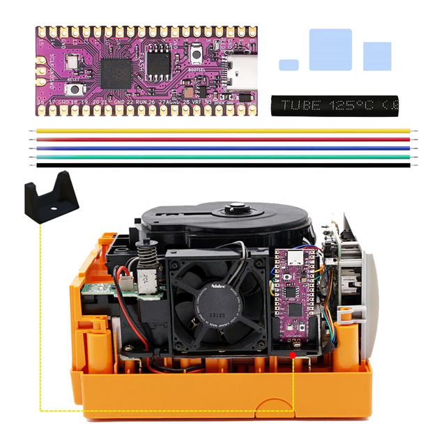 PicoBoot Pi Pico Board IPL Replacement Modchip RP2040 USB TYPE-C 16MB QSPI FLASH for Nintend Gamecube NGC with SD2SP2 Adapter