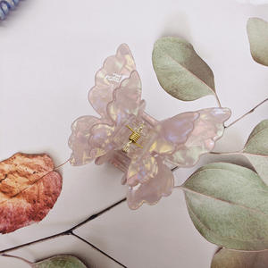 Versión coreana Gradient Clipearly Summer Temperament mariposa Hair Clip Half Zip Clip - Product Image 6