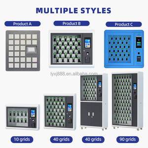 XinJu - Gabinete Inteligente de Acero Antirrobo para Llaves, Gabinete de Almacenamiento de Llaves con Ganchos, Caja Electrónica para Llaves para Oficinas Inmobiliarias - Product Image 2