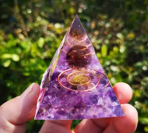 WHOLESALE Amethyst Spheres Trees Chakra Om Symbol Orgonite Orgone Pyramid Resin Crafts