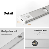 Lampu malam kabinet Led dapur Sensor gerakan, lampu malam Sensor gerakan mata kucing inframerah sangat tipis
