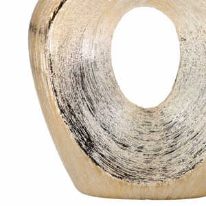 Vaso in ceramica con design cavo per l'arredamento di soggiorno o ufficio - Product Image 4