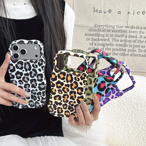 Ốp điện thoại iPhone Air 13 14 15 16 17 Pro Max họa tiết da báo thời trang 2 trong 1 chất liệu TPU+PC, viền sóng, cảm giác cầm thoải mái, vỏ cứng - Product Image 6