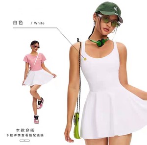 Pantaloncini da <span class=keywords><strong>Tennis</strong></span> sportivi antiscivolo da donna Slim Fit antiscivolo per sport all'aria aperta con rete da pesca e abbigliamento sportivo da donna - Product Image 6