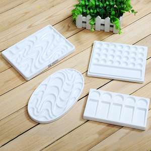 <span class=keywords><strong>Palette</strong></span> de peinture <span class=keywords><strong>aquarelle</strong></span> en céramique, 1 pièce, <span class=keywords><strong>palette</strong></span> de dessin professionnelle pour artiste, Paleta - Product Image 1