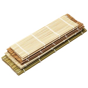 Tapis à rouler en bambou blanc et vert pour <span class=keywords><strong>sushi</strong></span>, de haute qualité, style feuille de bambou, <span class=keywords><strong>masago</strong></span> roe 27cm 24cm - Product Image 6