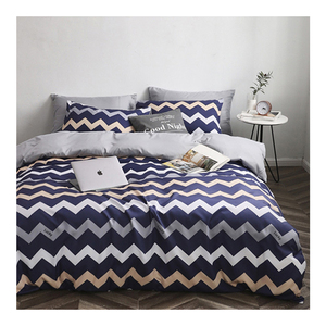 De alta calidad de <span class=keywords><strong>la</strong></span> <span class=keywords><strong>hoja</strong></span> de cama conjunto impreso 4 piezas conjunto ropa - Product Image 6