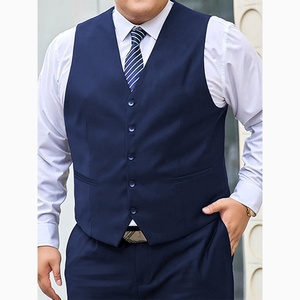 Chaleco de Traje para Hombre de Lana Negra de Alta Calidad - Product Image 1