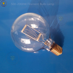 B130 1000W Filament Tungsten <span class=keywords><strong>Halogen</strong></span> bóng đèn E40 sợi đốt ánh sáng với cơ sở đồng thau vật liệu thủy tinh điện sợi đốt ánh sáng - Product Image 2