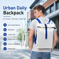 Mochila Escolar Personalizada de Lona Rosa Estilo Japonés para Chicas, Impermeable, para la Escuela Secundaria