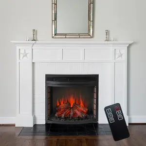 13 year professional experience manufacturer 3d built in insert recessed electric glass fireplace with remote