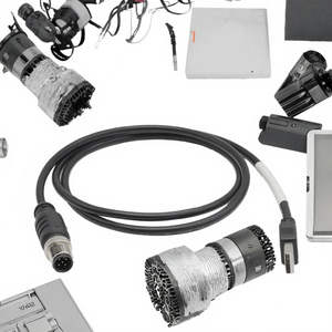 Conector de Cable Circular Automotriz de 5 Pines, Macho M12, Latón con Baño de Oro, Acero Inoxidable, Impermeable IP67, 10135 - Product Image 3