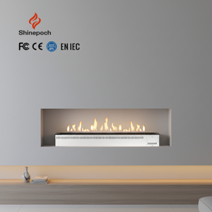 Brûleur à bioéthanol de style moderne avec contrôle par application, <span class=keywords><strong>insert</strong></span> de <span class=keywords><strong>cheminée</strong></span> électrique en acier pour appartement, salon, usage intérieur, en promotion - Product Image 1