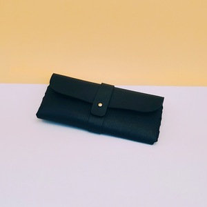 Étui à lunettes rétro souple, rectangulaire, couleur unie, portable, pour femmes 2024 - Product Image 2