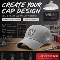 Casquette de baseball en tissu piqué ananas avec broderie 3D du logo W sur le côté, broderie WN, couronne haute, unisexe, style décontracté, casquette de papa, personnalisable OEM ODM