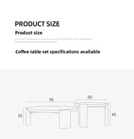 Table basse moderne en travertin naturel et bois massif, style Wabi-Sabi, design polygonal, pour salon, boutique