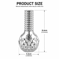 Vente en gros de vernis à ongles gel pailleté réfléchissant en 10 couleurs, vernis à ongles gel scintillant disco diamant UV LED pour salon