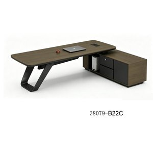 Escritorio Ejecutivo Moderno de Madera con Gabinete de Almacenamiento 38079-B36A, Muebles de Oficina Independientes - Product Image 4