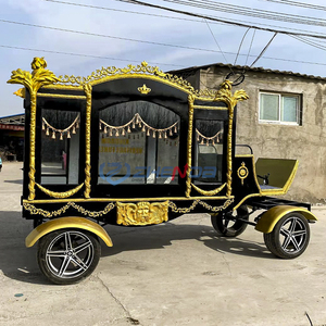 High Quality Luxury Electric Funeral Carriage Car Retro Funeral Cars Special Transportation Wedding Carriage for Sale - Product Image 6