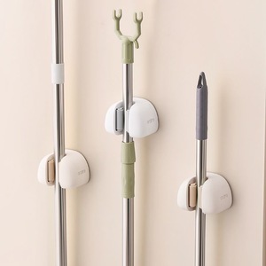 <span class=keywords><strong>Support</strong></span> mural adhésif en plastique pour balai et serpillière, sans perçage, pour salle <span class=keywords><strong>de</strong></span> bain et toilettes, organisateur <span class=keywords><strong>de</strong></span> rangement fixe pour outils - Product Image 2