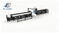 Máquina Láser de Fibra CNC Profesional 3D Bevel 6024 de Tres Mandriles para Corte de Perfiles de Acero en Construcción