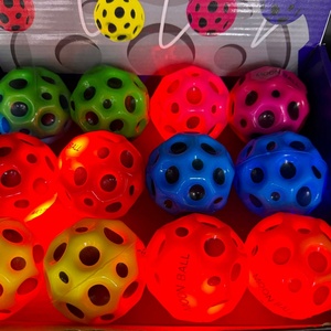 HAPU Factory <strong>Led</strong> 70mm Pu High Bounce Pressure <strong>Ball</strong> Elastic <strong>Ball</strong> Sports Bounce Training Moon <strong>Ball</strong> Interactive Toy for Children