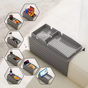 Bandeja Multifuncional Antideslizante de Silicona para Refrigerios, Control Remoto, Celular, Portavasos, Organizador, Caja de Almacenamiento, Bandeja para Reposabrazos - Product Image 3