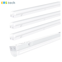 Lampe suspendue LED 40W 60W 80W, barre lumineuse linéaire pour plafond, montage en surface, 4 pieds 8 pieds, tube lumineux pour garage, atelier, bureau