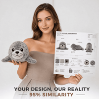 Nouvelle mascotte phoque tacheté personnalisée, jouet en peluche, fabrication directe d'usine, OEM ODM, peluche de haute qualité, jouet en peluche personnalisé, cadeau promotionnel