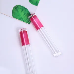 Tubo vuoto trasparente per le labbra rosa Top da 4.5ml confezione lucidalabbra con colori personalizzati